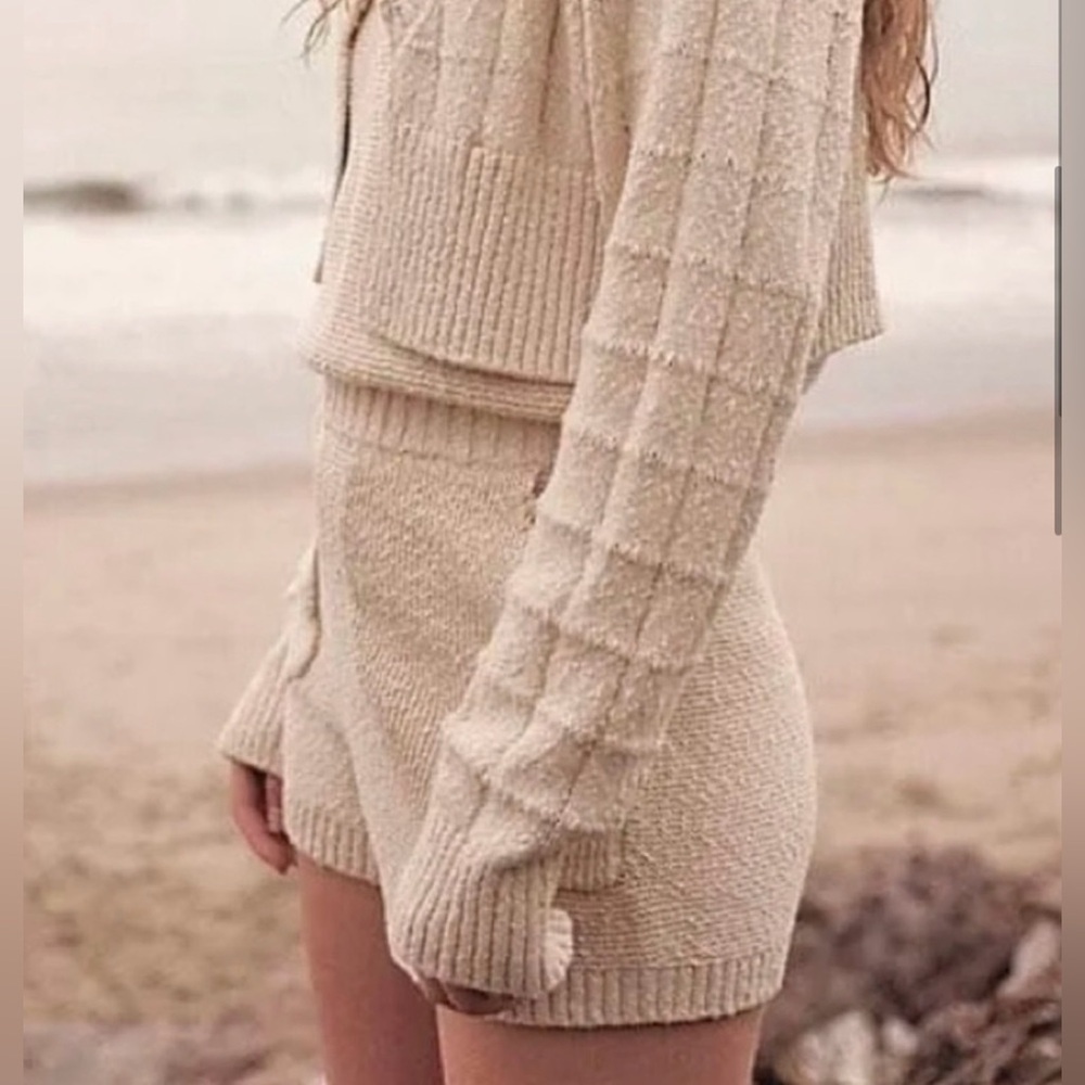 New Free People Declan Sweater Set Size Medium 
Color: Crocus Pink - Picture 5 of 10